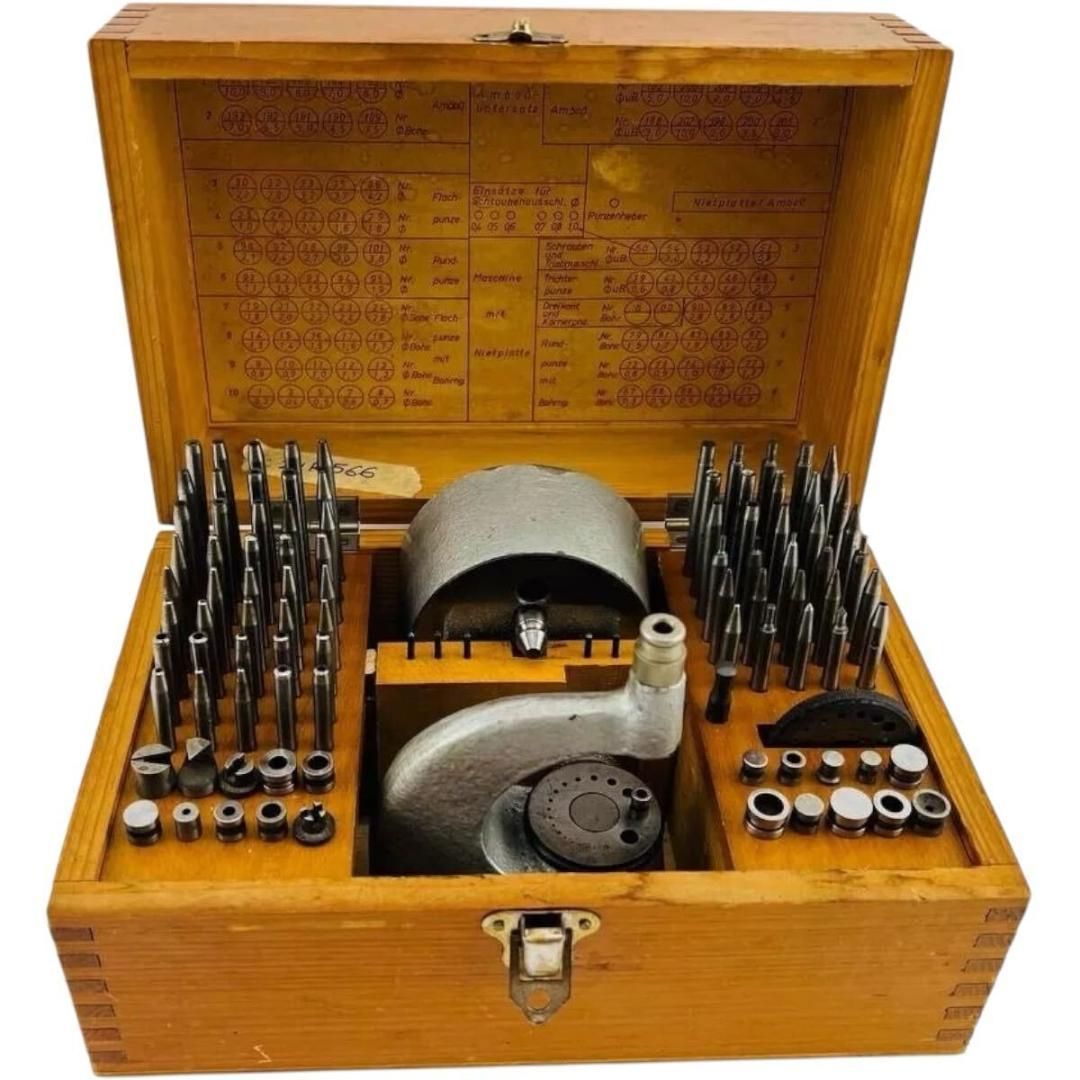 初登場状態完璧!! WELO ポンス台 タガネセット 時計修理 工具 西ドイツ GEORG JACOB ジョージ ジェイコブ スタッキングツール