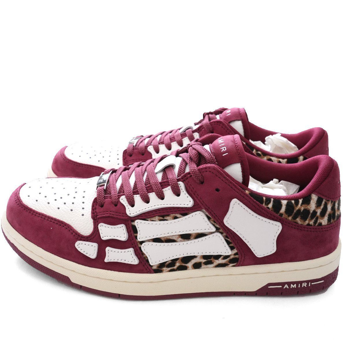 2025◇ AMIRI ◇アミリ◇レオパード スケルトップ MAロゴ レザー