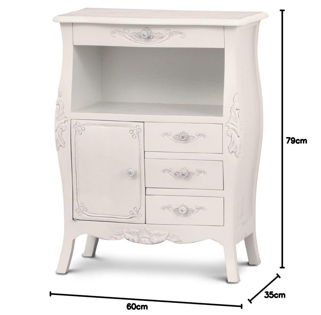 クロシオ Kuroshio アンティーク調 コモ ファックス台 ホワイト 完成品 092172 092172 AKU1023243 MARWIL-DEMENAGEMENTS_CH