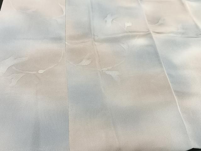 平和屋着物＃道行コート 霞枝花文 暈し染め ロング丈 正絹 逸品 未使用