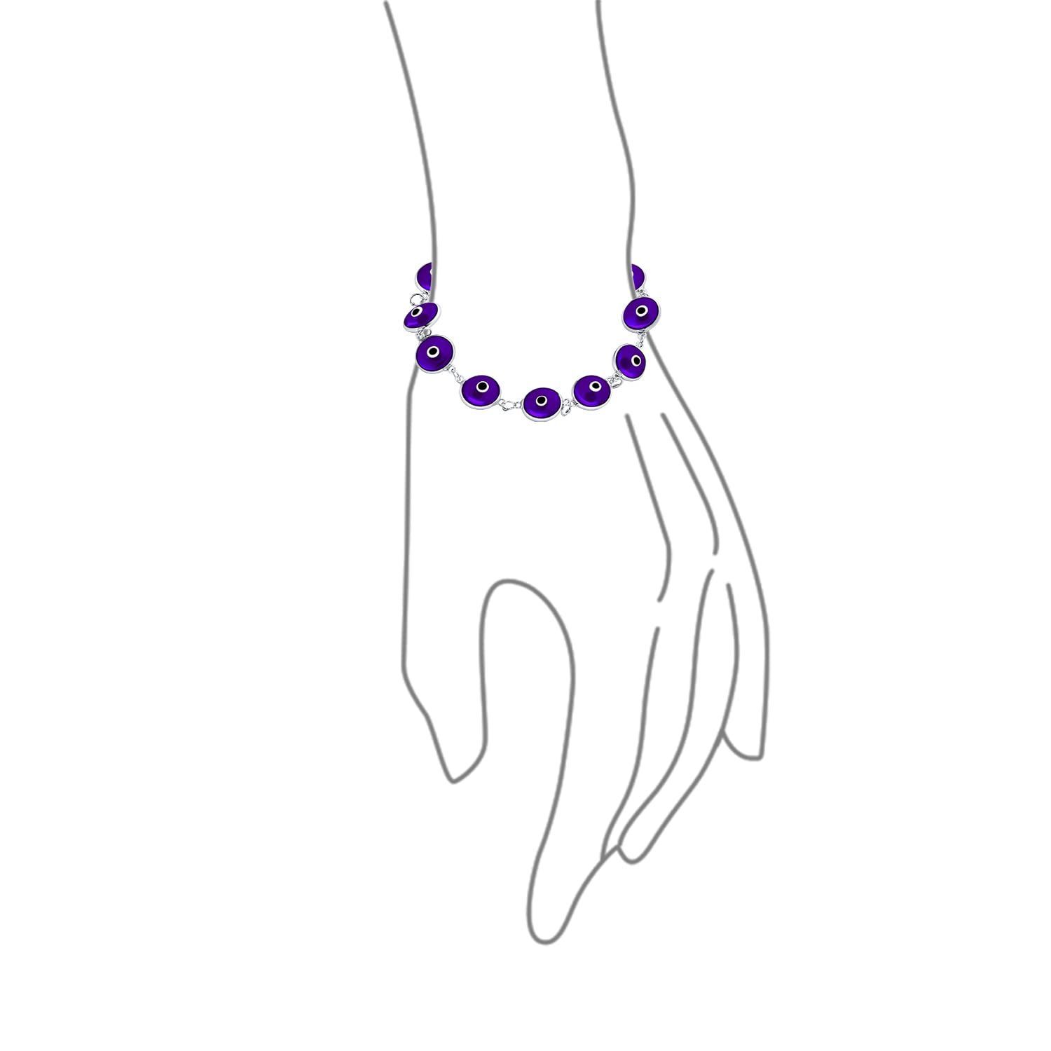 Bling Jewelry] 「保護と幸運のお守り、トルコ製透明ガラスビーズの 