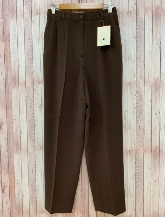 バレンシアガ BALENCIAGA GOLF パンツ テーパード ツータック ゴルフ LL ブラウン 茶 MK46