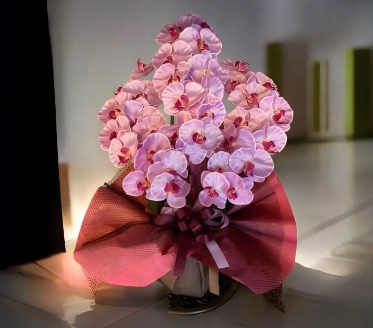 2024 光触媒 人工観葉植物 ウォールグリーン フェイクグリーン 胡蝶蘭