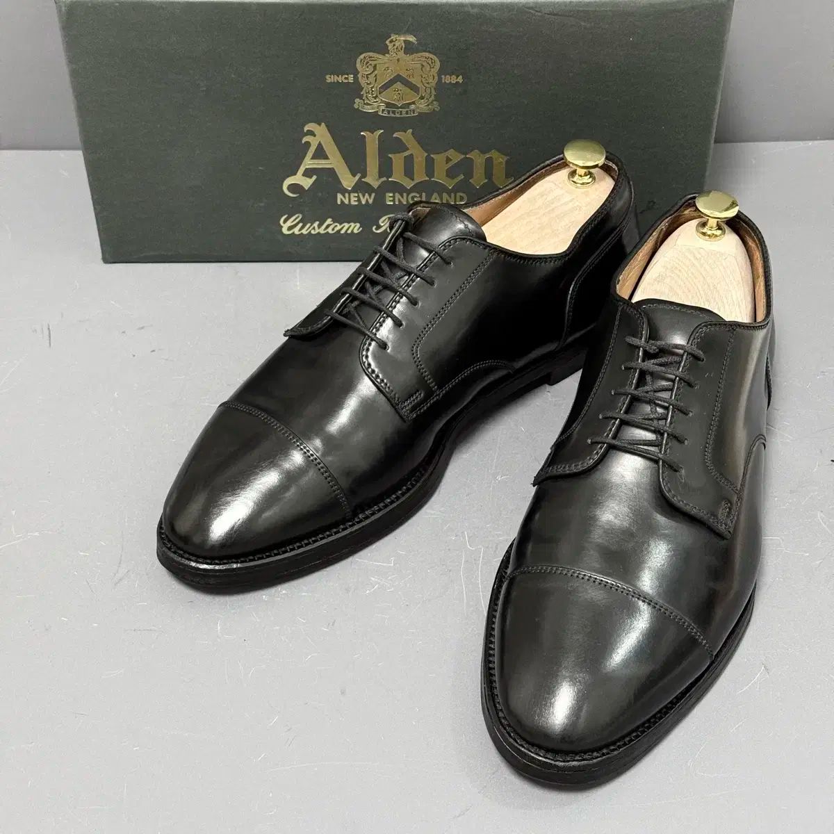 11E ALDEN オールデン 2161 黒 コードバン まっすぐ ヒント ダービー