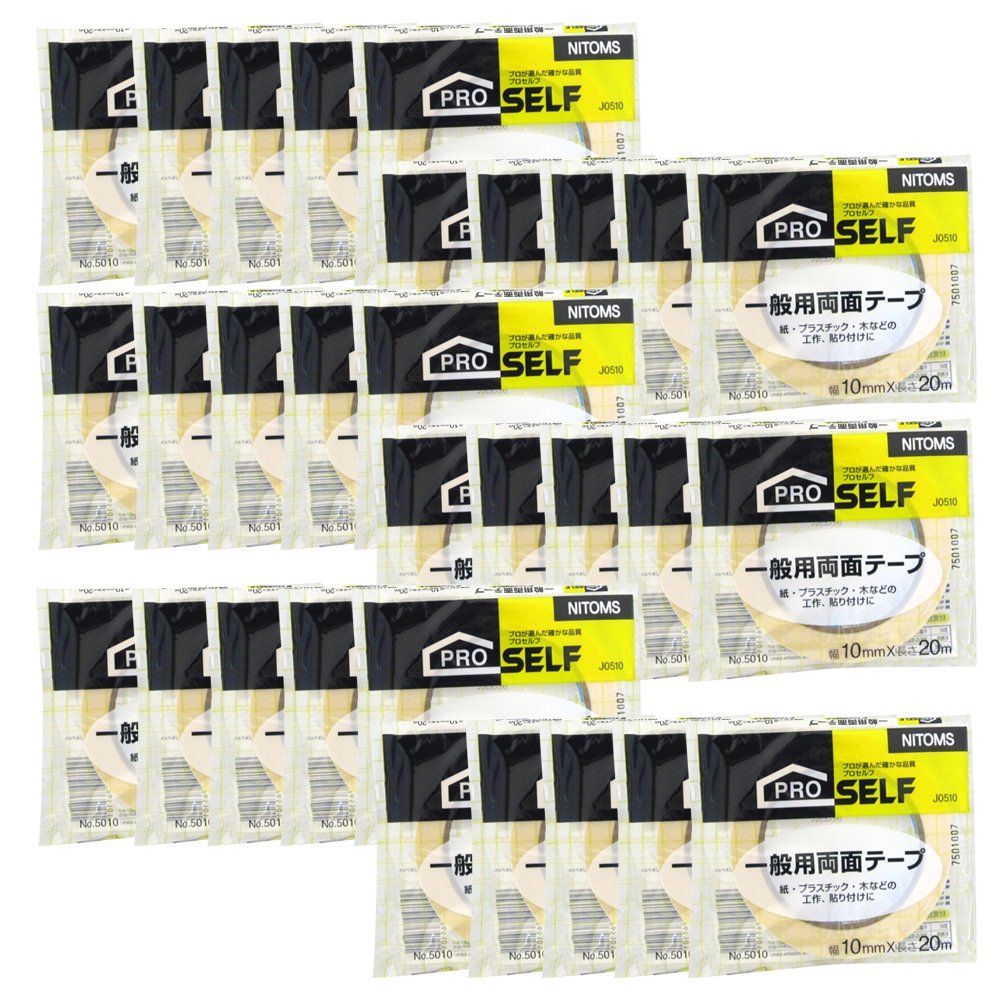 10 mm 20 m_30巻入り ニトムズ 一般用両面テープ No 5010 m J 0510 30巻入り