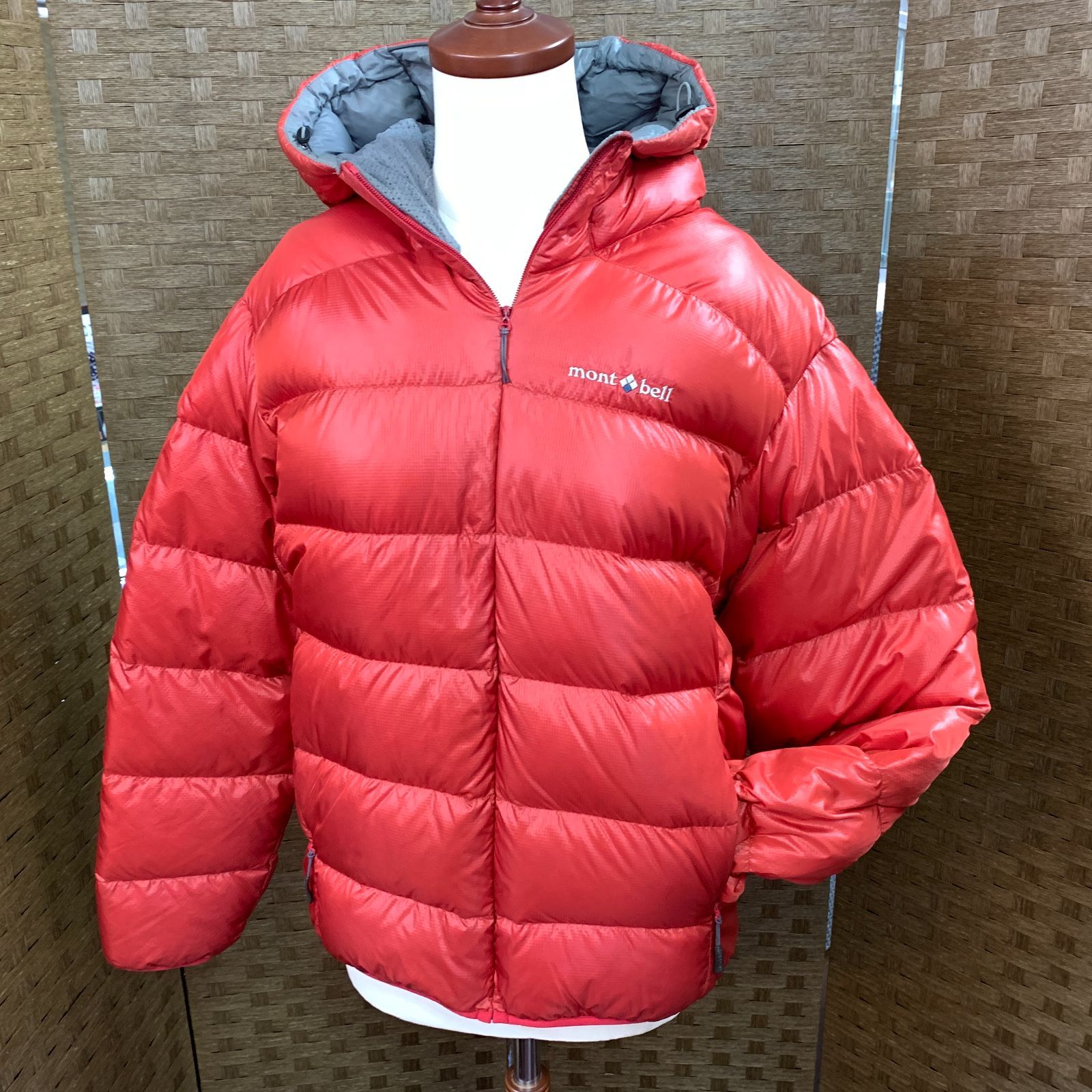 f001 YO mont-bell モンベル Light Alpine Down Parka ライトアルパインダウンパーカ 1101361  赤/レッド系 ダウンジャケット Mサイズ - メルカリ