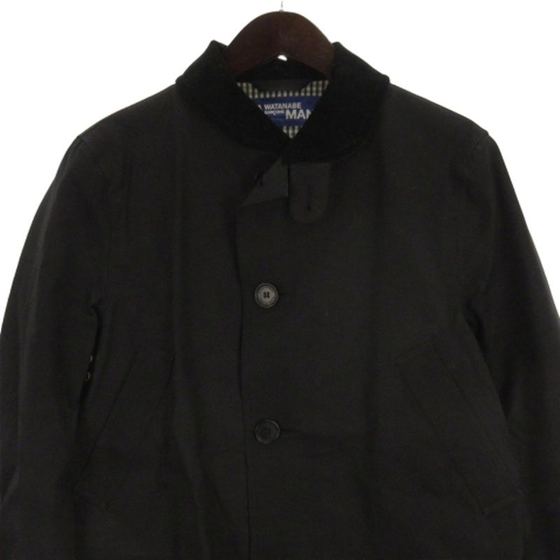 ジュンヤワタナベマン JUNYA WATANABE MAN × マッキントッシュ MACKINTOSH ゴム引き ステン コート WE-C401 AD2009 ブラック S
