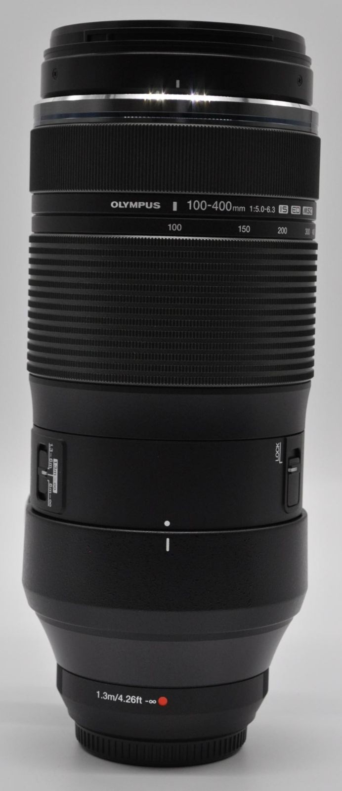 上 !! OLYMPUS オリンパス M ZUIKO DIGITAL ED 100 400 mm F 5 0 6 3 IS ブラック あるとうれしい元箱＆フード付き