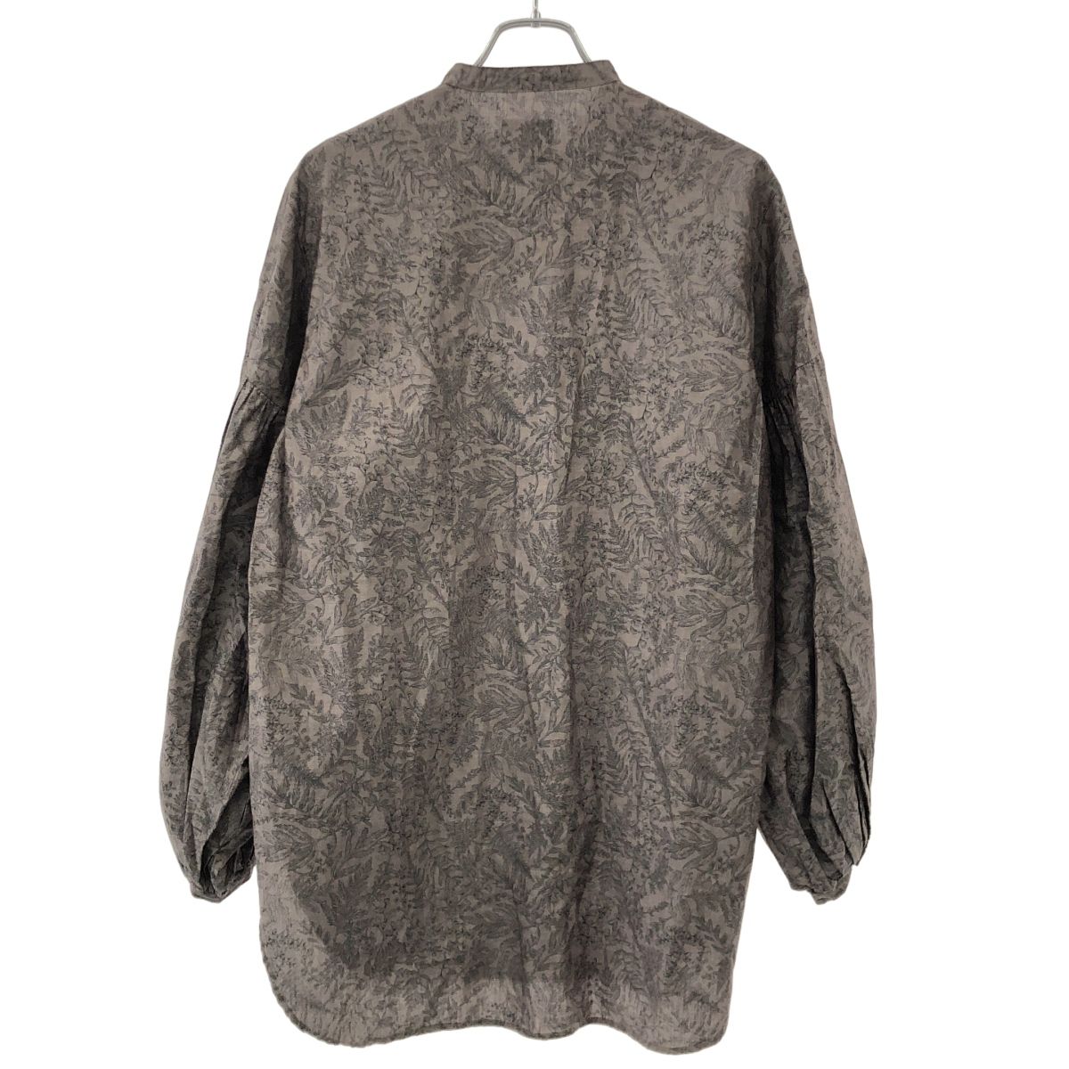 Honnete オネット PAFFED SLEEVE LONG SHIRTS Montgomery Grey
