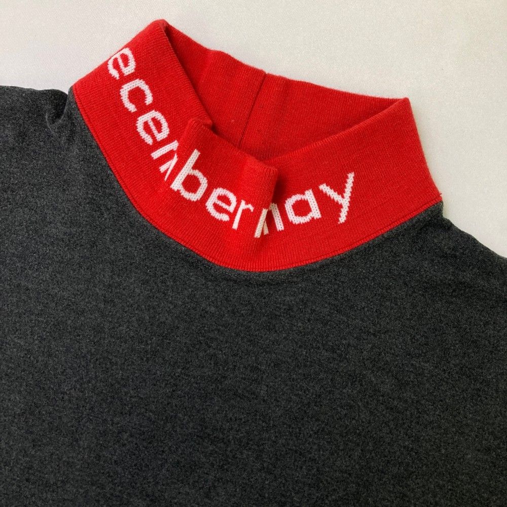 サイズ：L DECEMBERMAY ディセンバーメイ  ハイネック 長袖Tシャツ  グレー系 [240101451034] ゴルフウェア メンズ ストスト サイズ：L DECEMBERMAY ディセンバーメイ ハイネック 長袖T