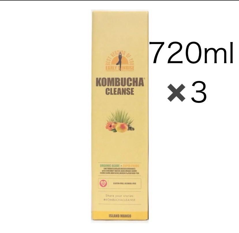 ランキング2025 新品未開封 コンブチャクレンズ 720ml 3本セット - メルカリ ダイエットドリンク