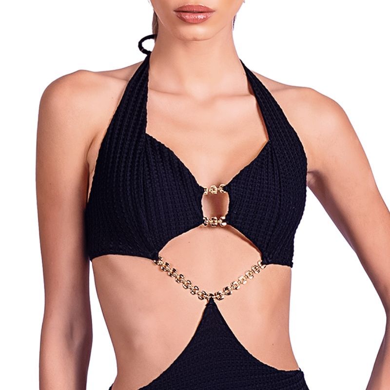 リソチェーンモノキニ レディース 水着 ブラジリアン ビキニ - メルカリ