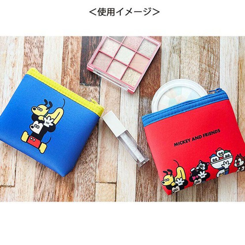 ミッキーマウス ミニフラットポーチ ディズニー 松本セイジ