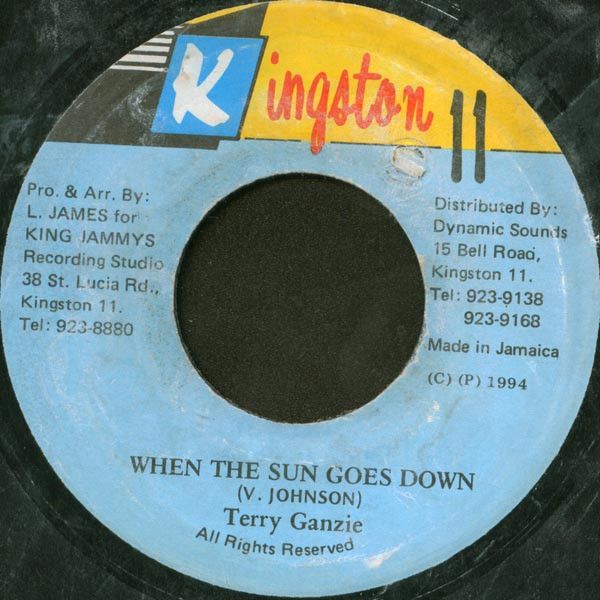 ジャマイカ7” Terry Ganzie When The Sun Goes Down none