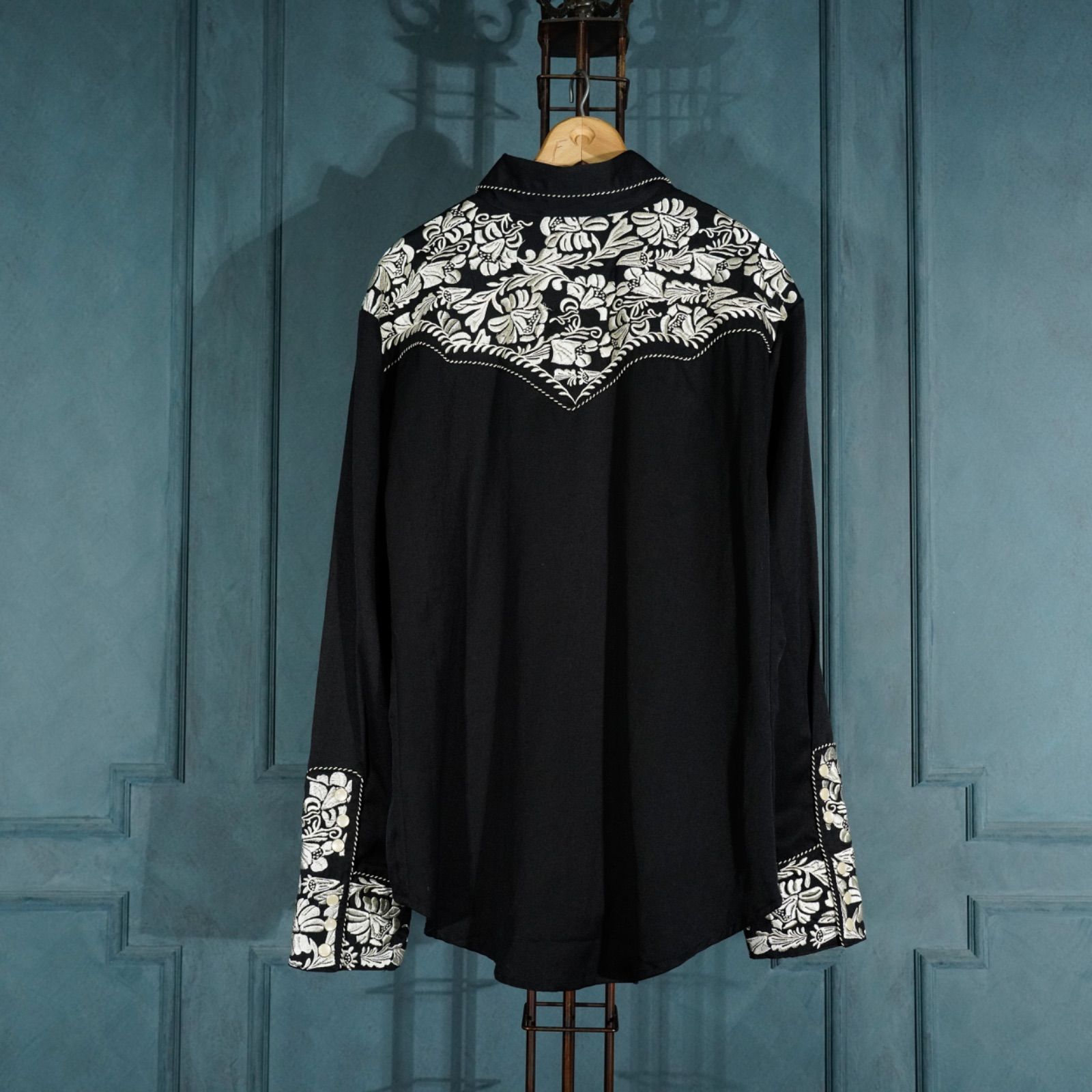 DEAD STOCK USA VINTAGE Scully EMBROIDERY DESIGN WESTERN SHIRT