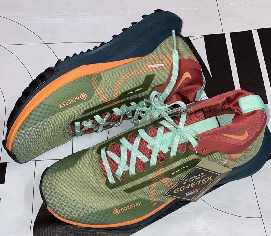 防水】REACT PEGASUS TRAIL 4 GORE-TEX 'ALLIGATOR ORANGE TRANCE 