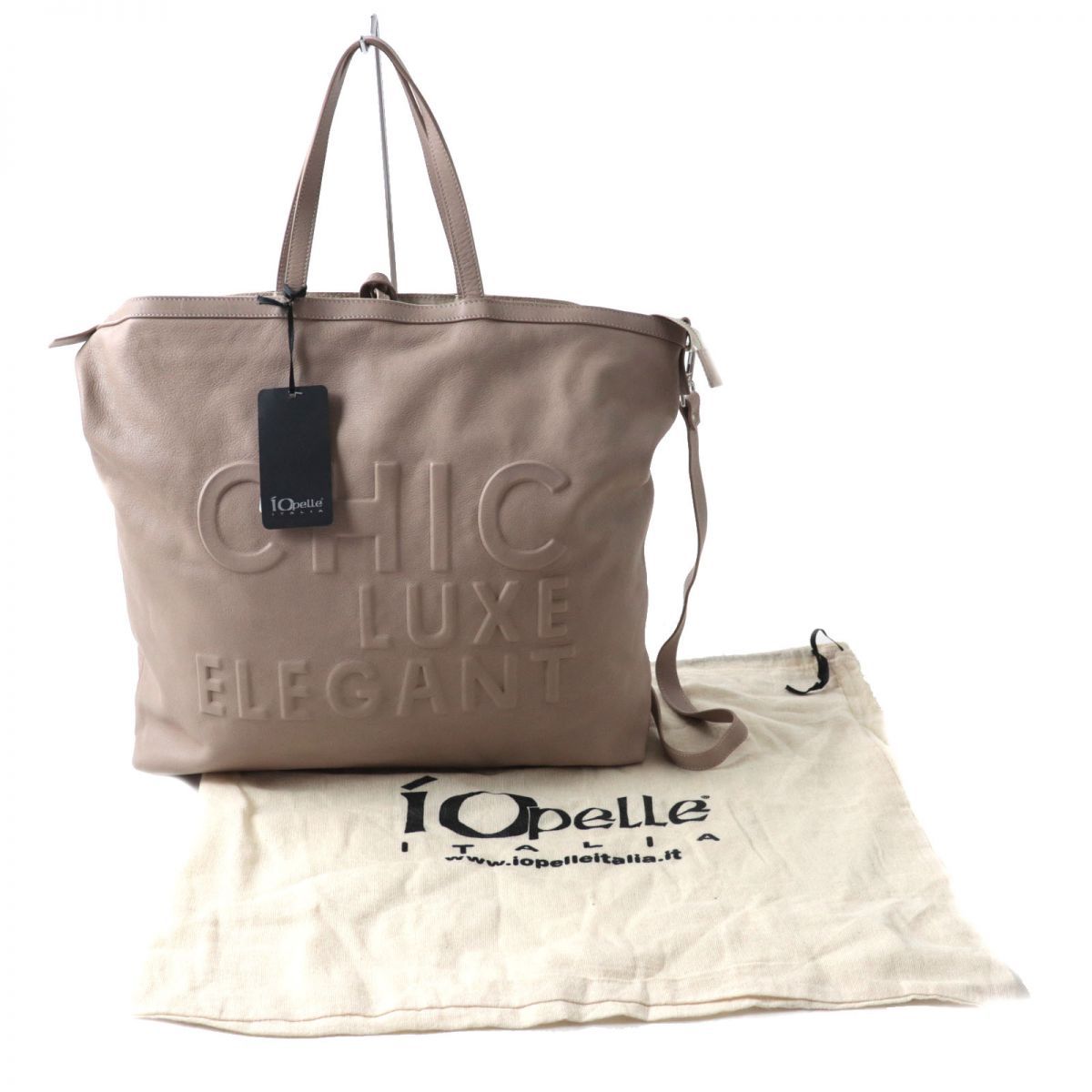 未使用品☆定価45100円 IO PELLE イオペレ 2way レザートートバッグ 