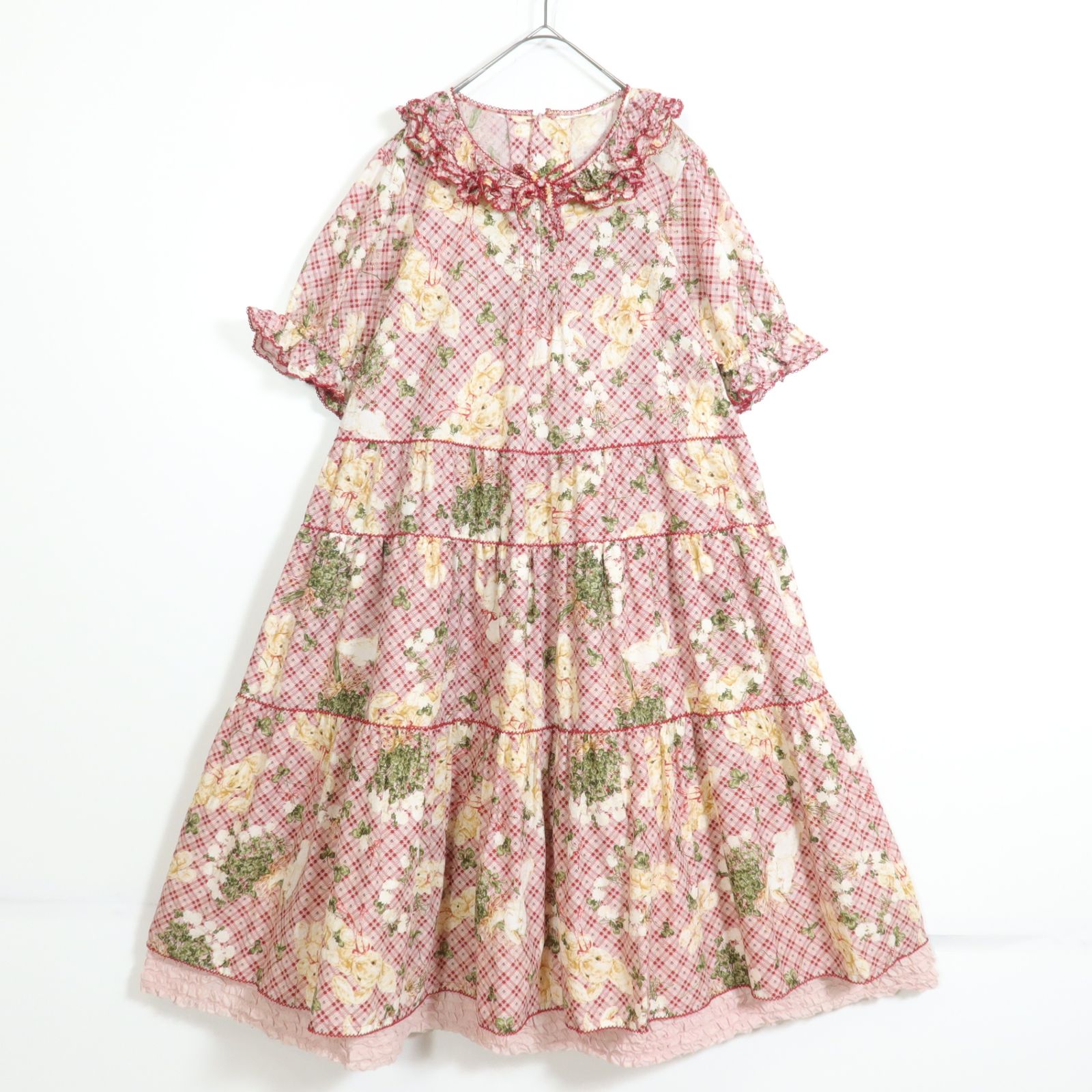 美品ピンクハウス・ワンピース ピンクハウス ワンピース（柄チェック