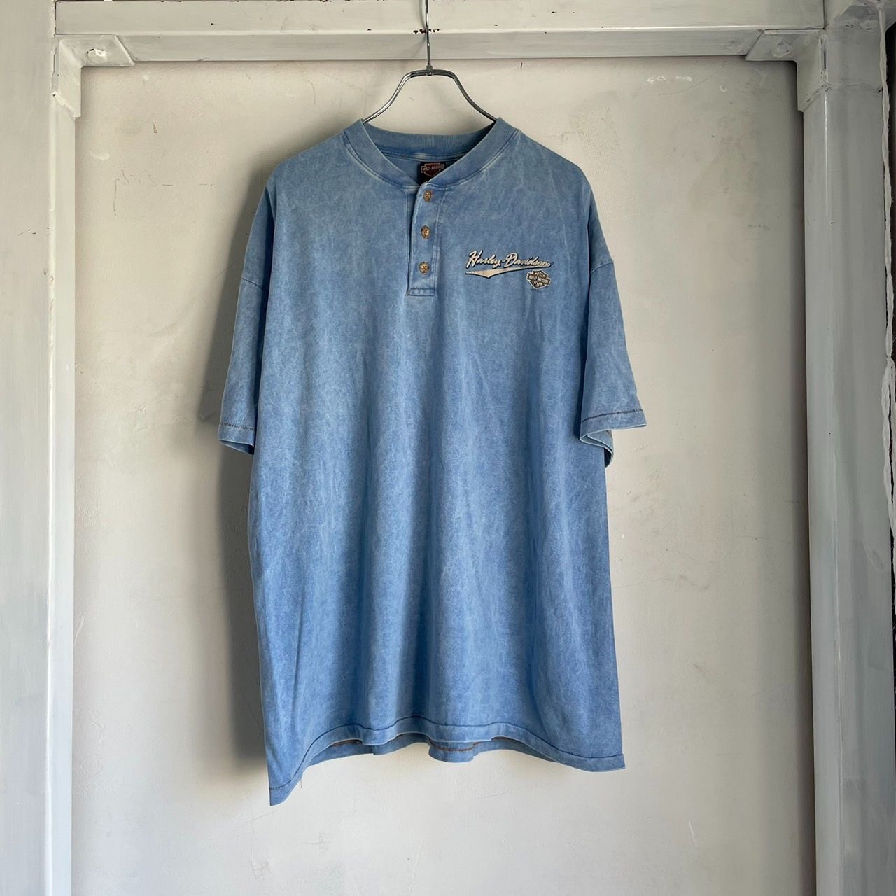 90s HARLEY DAVIDSON HENRY NECK S/S TEE UC-21K-002 - メルカリ