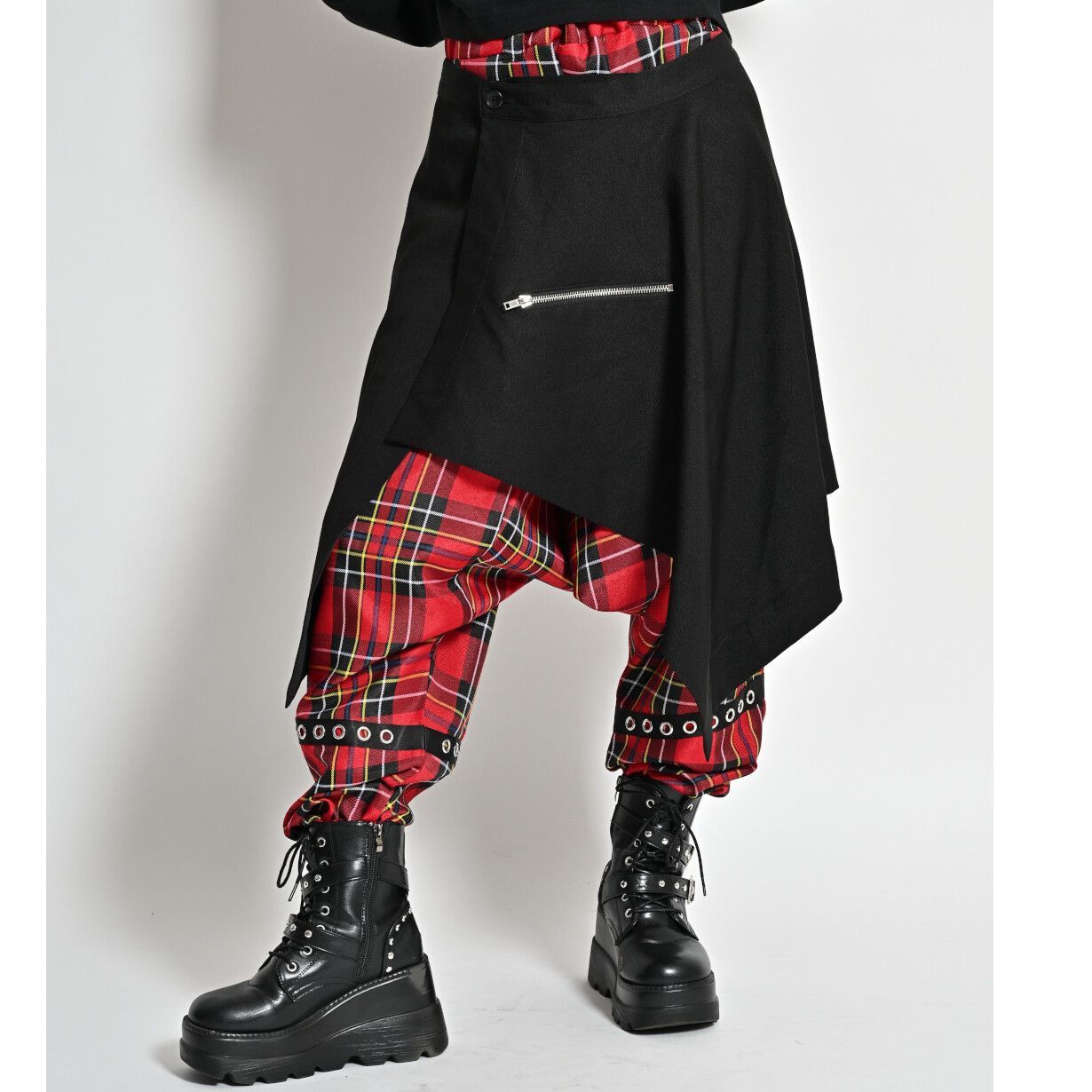 PSYCHO☆NATION サイコネーション サルエルパンツ 赤チェック