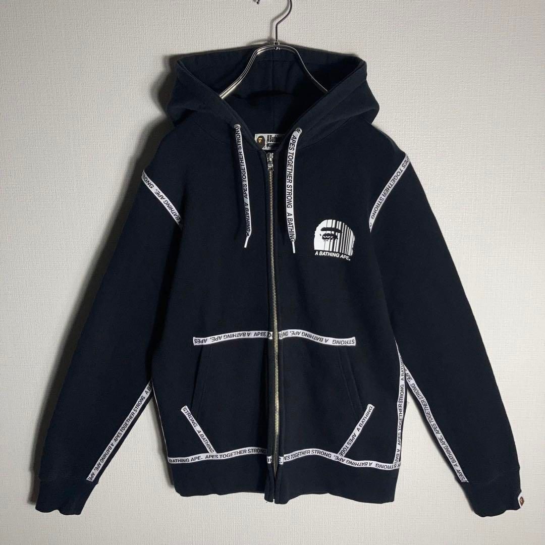 [A BATHING APE] WORLD GONE MADフルジップパーカー A BATHING APE WORLD GONE MAD - メルカリ