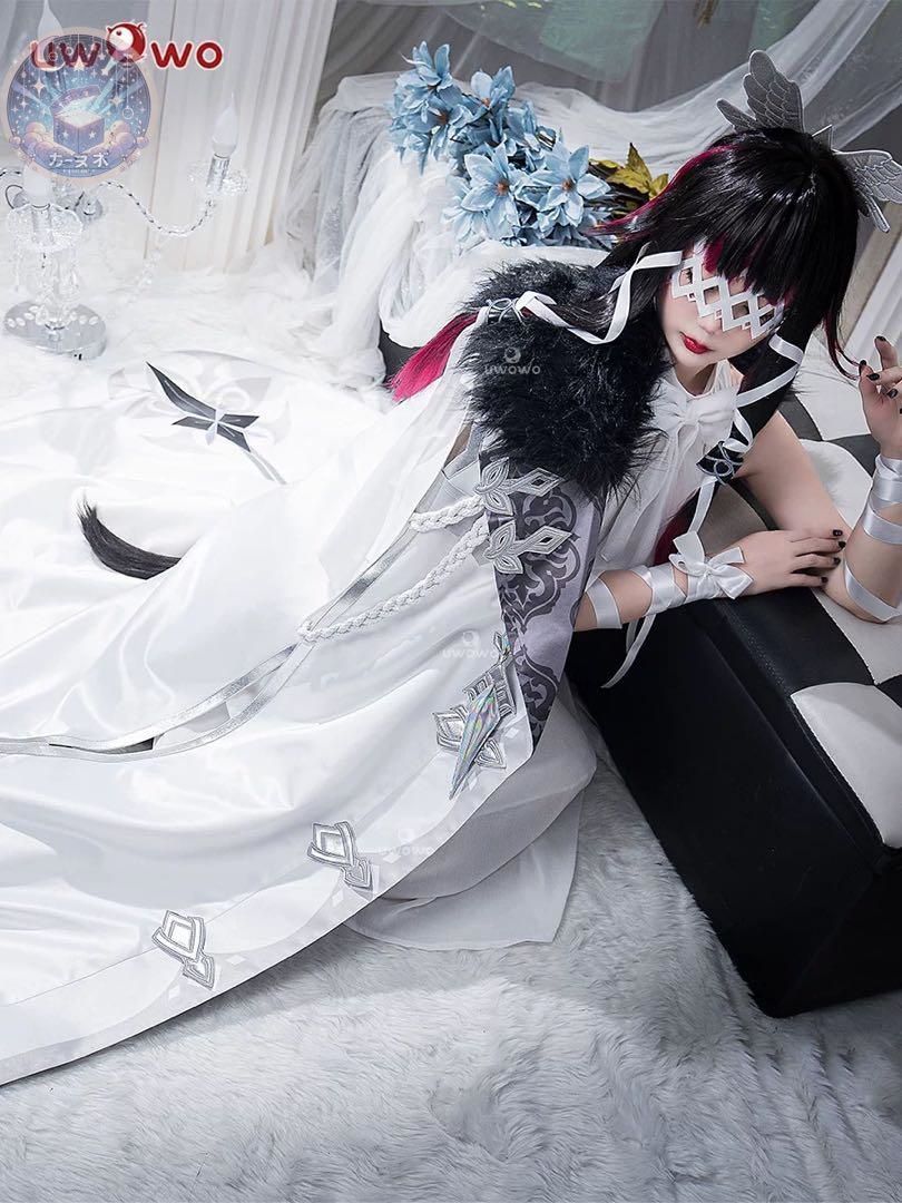 UWOWO 原神 ファデュイ 少女 コロンビーナ マント＋衣装 ウィッグ追加可 コスチューム ハロウィン仮装 イベント衣装 コスプレセット 高品質コスプレ 再現度高め