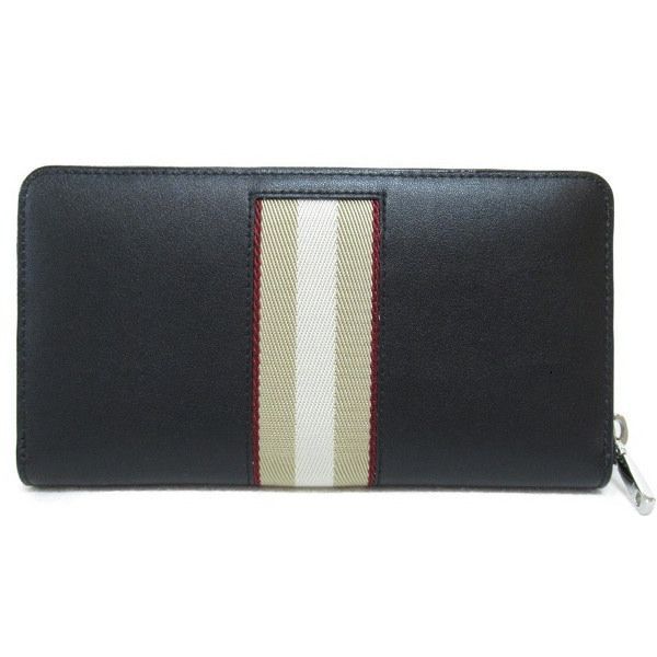 BALLY バリー 長財布 ファスナー式ラウンドジップ財布 ブラック