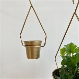 CLOVER(クローバー) ハンギングポット 15.5cm ゴールド