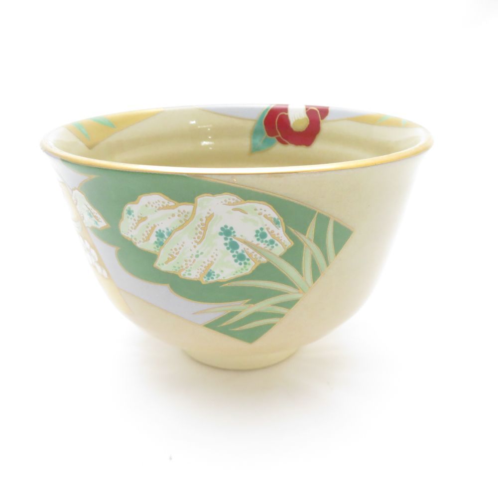 桑野むつ子 京焼 作家物 桑野睦子 茶碗 御所の花 十二ヶ月