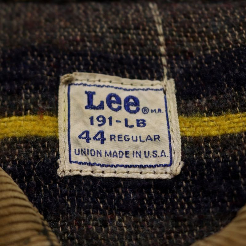 60s USA製 vintage Lee 191-LB デニムジャケット XL 60s USA製 vintage Lee 191-LB デニムジャケット メンズ XL