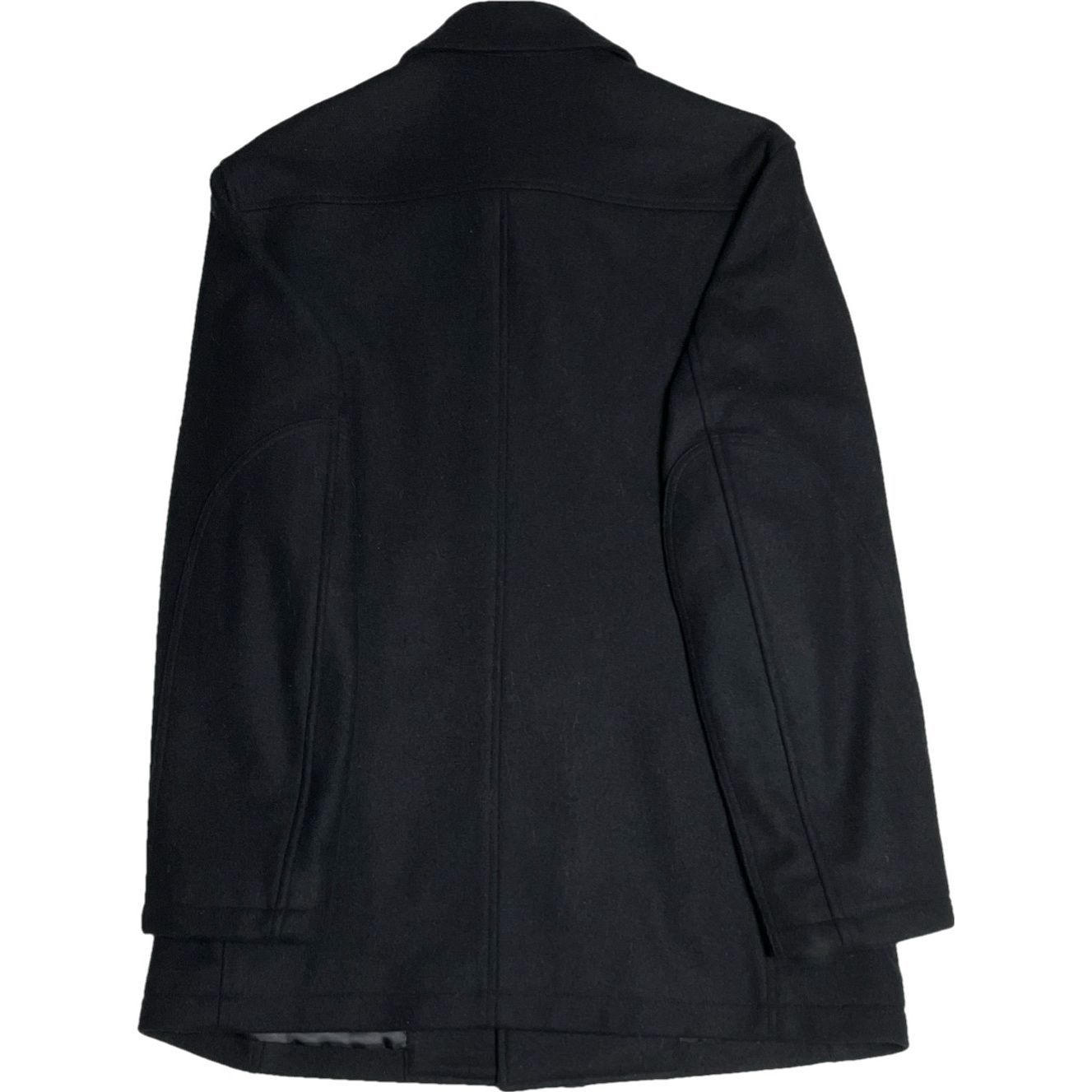 MADE IN JAPAN製 E.Z BY ZEGNA ウールステンカラーコート ブラック L