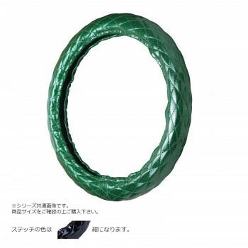 トラックハンドルカバー ラメキルト 緑 シングルステッチ紺 RLM17-B