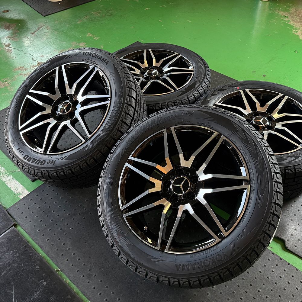 スタッドレス ベンツ EQB GLB X247 ヨコハマ アイスガードSUV G075 235|55R18 タイヤホイールセット １台分 4本セット 国産タイヤ