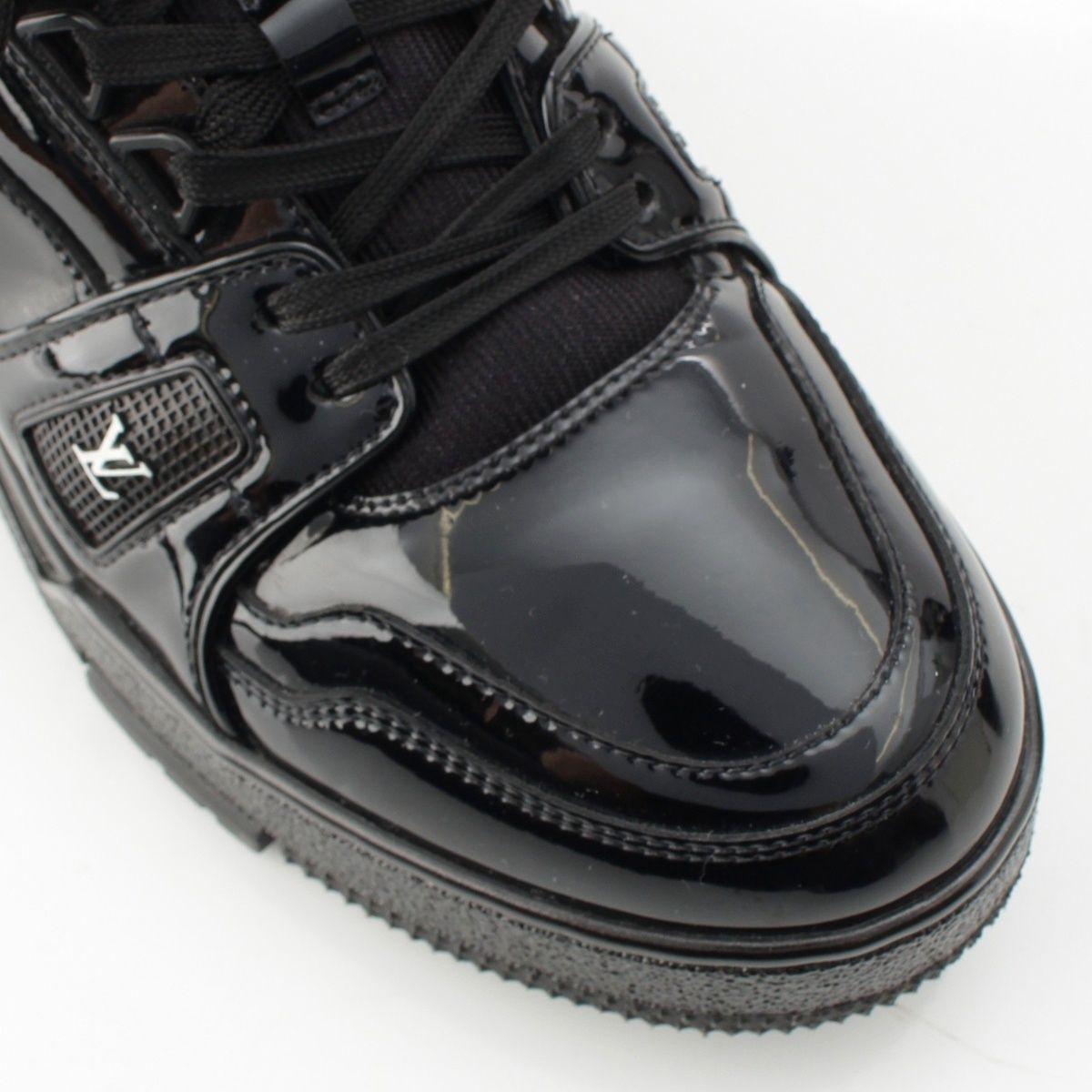 ルイヴィトン LVトレイナーライン パテントレザー ロゴ スニーカー  