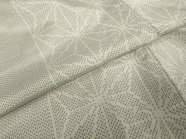 平和屋着物●上質な紬 麻の葉間道