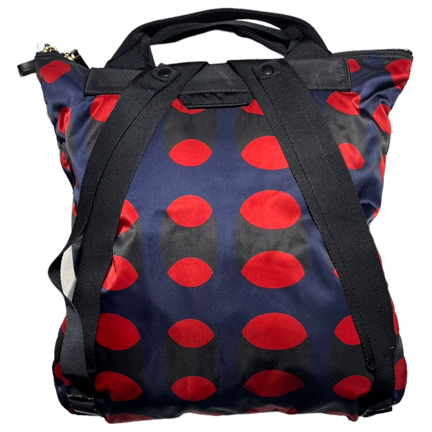 MARNI × PORTER(マルニ×ポーター) 2WAY dot rucksack ドット リュックサック トート ネイビー×レッド - メルカリ