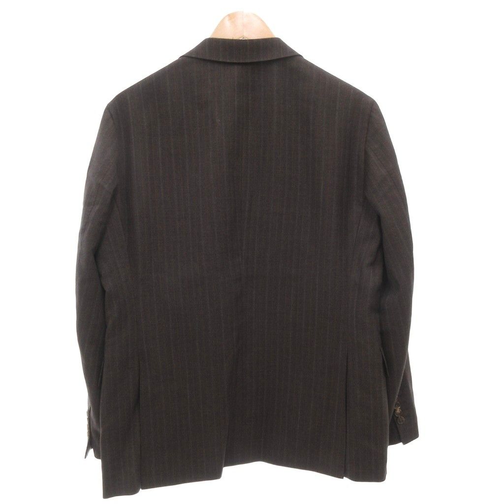 マッキントッシュ ロンドン MACKINTOSH LONDON NEW BRIDGE セットアップ スーツ ジャケット 総裏地 シングル パンツ ストライプ 38 M ダークブラウン AE KANDAIZUMI_COM