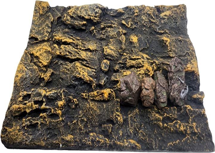 UTST ジオラマ 岩肌 ジオラマベース 樹木 プラモデル 地面台 模型 情景コレクション 茶85岩4/セット