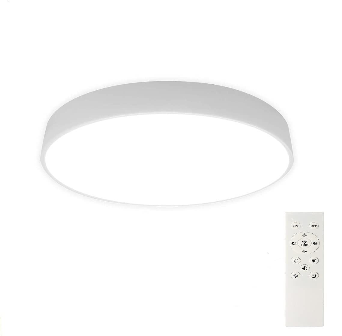 【人気商品】シーリングライト 調光 調色 6~8畳 リモコン付き 30W 薄型タイプ おしゃれ 電球色 昼光色 昼白色 LED照明器具 常夜灯付き 引っ掛け式 北欧風 寝室 玄関 レストラン 部屋 台所 簡単