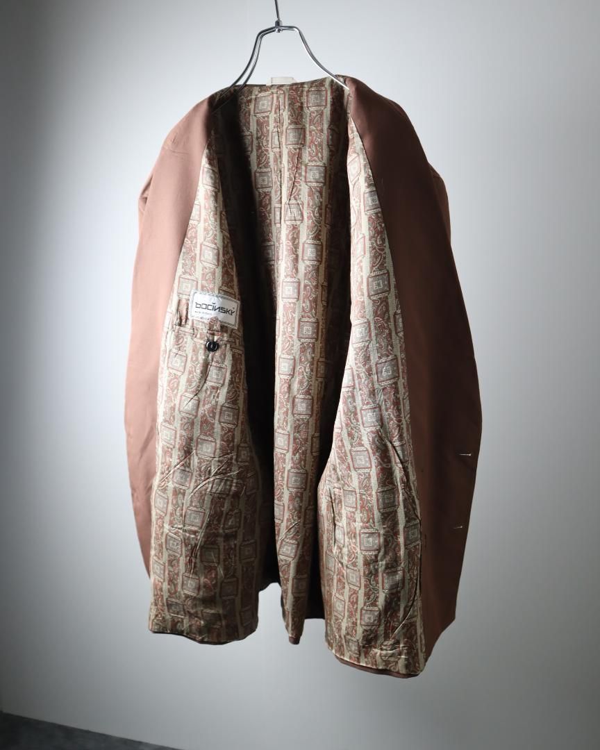 vintage】ダブルブレスト テーラードジャケット くすみカラー