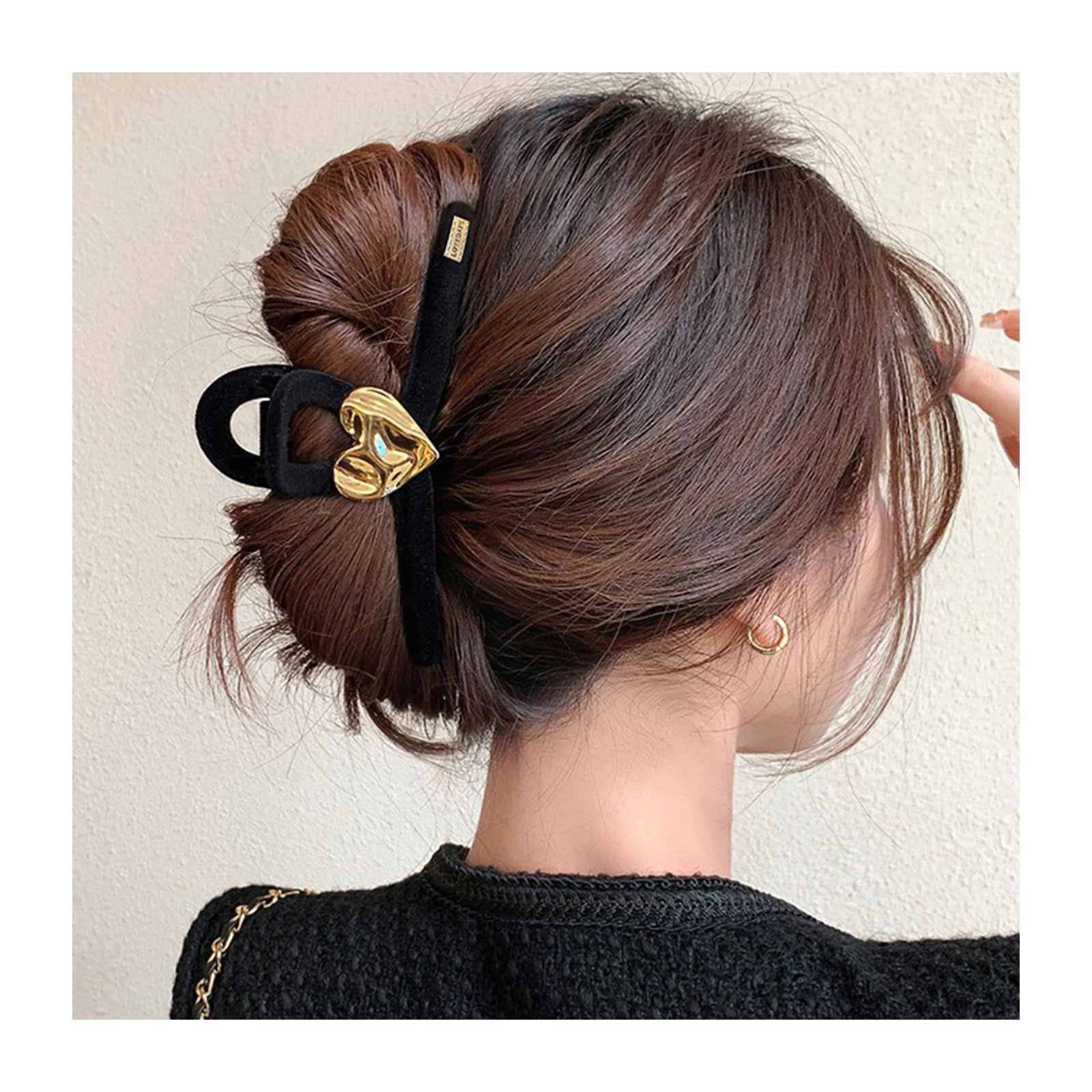 Amazon.co.jp: Fuyunohi ヘアクリップ 大きめ バンスクリップ