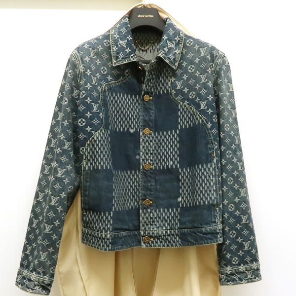 【極美品】 ルイヴィトン ギャラクシー デニム シャツ ジャケット 希少 大きめ 48新品未使用ルイヴィトン希少モノグラムデニムジャケット