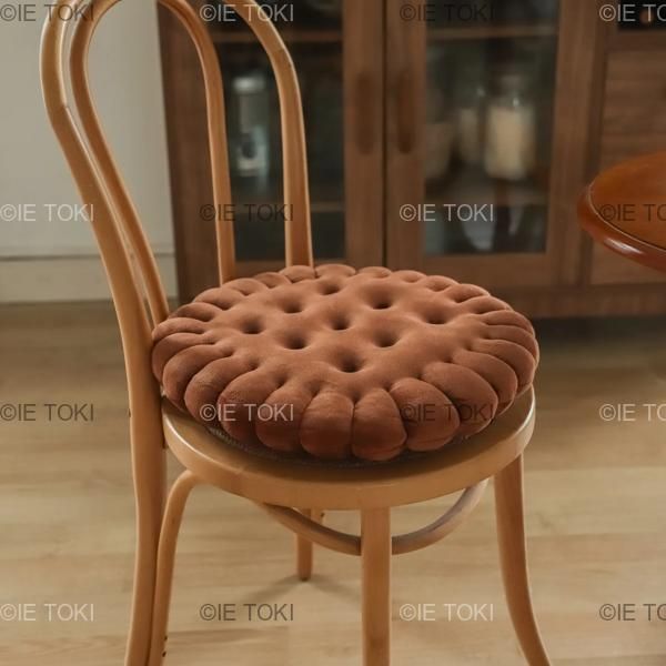 家庭用椅子 クッキー クッキー ソフト かわいい正方形 円 厚いシート 装飾 リビングルームのフローリング用のスロー枕