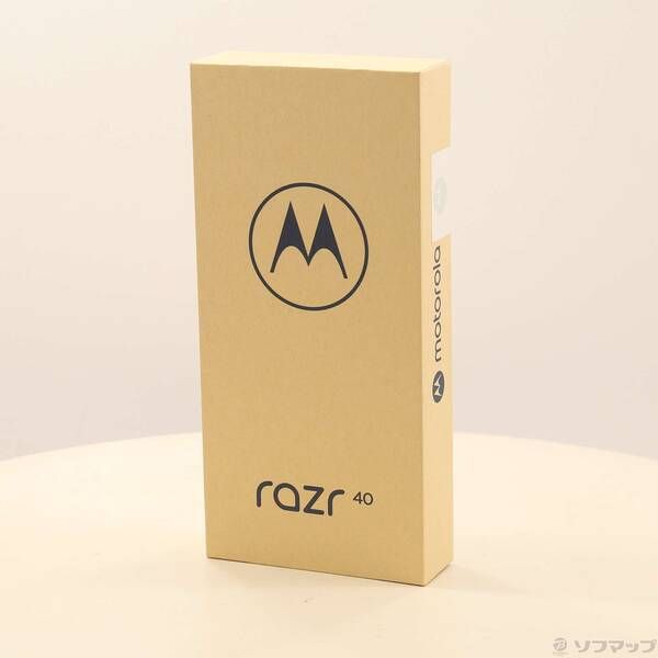 未使用品〕 未使用品 motorola razr 40 256GB バニラクリーム