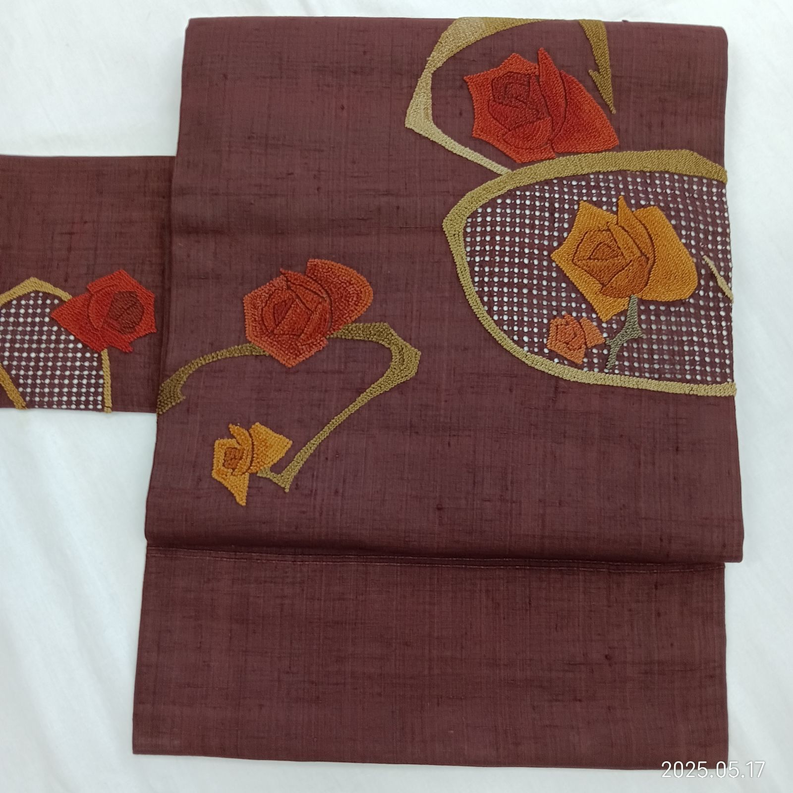 着物　袋帯　相良刺繍　鈴乃屋 相良刺繍 袋帯