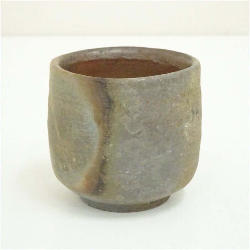 備前焼 人間国宝 山本陶秀造 湯呑（共箱） 山本陶秀 備前 花入 共箱