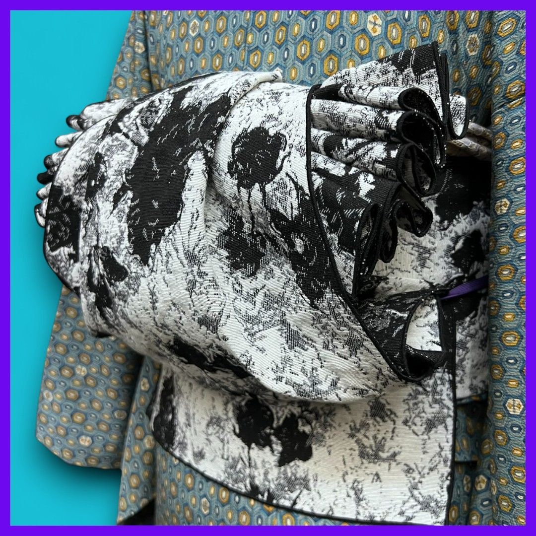 ✨三日月とうさぎ✨a0413☆ 大人兵児帯 ☆SHOPフォローで300円オフ