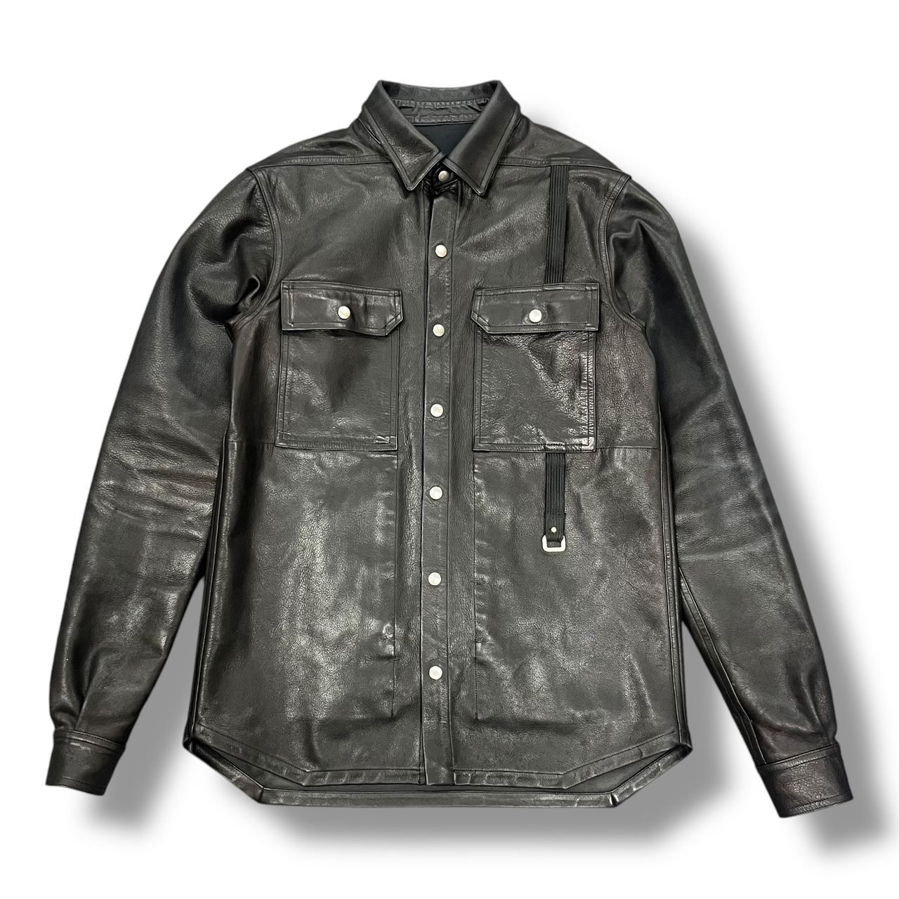 国内正規 Rick Owens Outer Shirt Leather Jacket アウターシャツ 