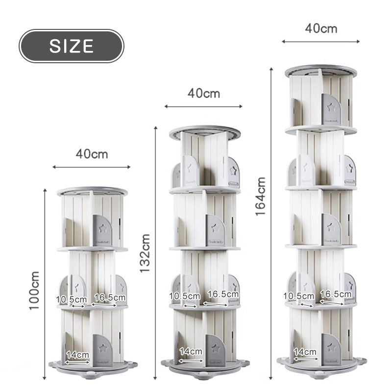 【3段-回転盤タイプ】無垢材 回転式本棚 絵本棚 360°回転棚 40*40cm 3段-回転盤タイプ】無垢材 回転式本棚 絵本棚 360°回転棚
