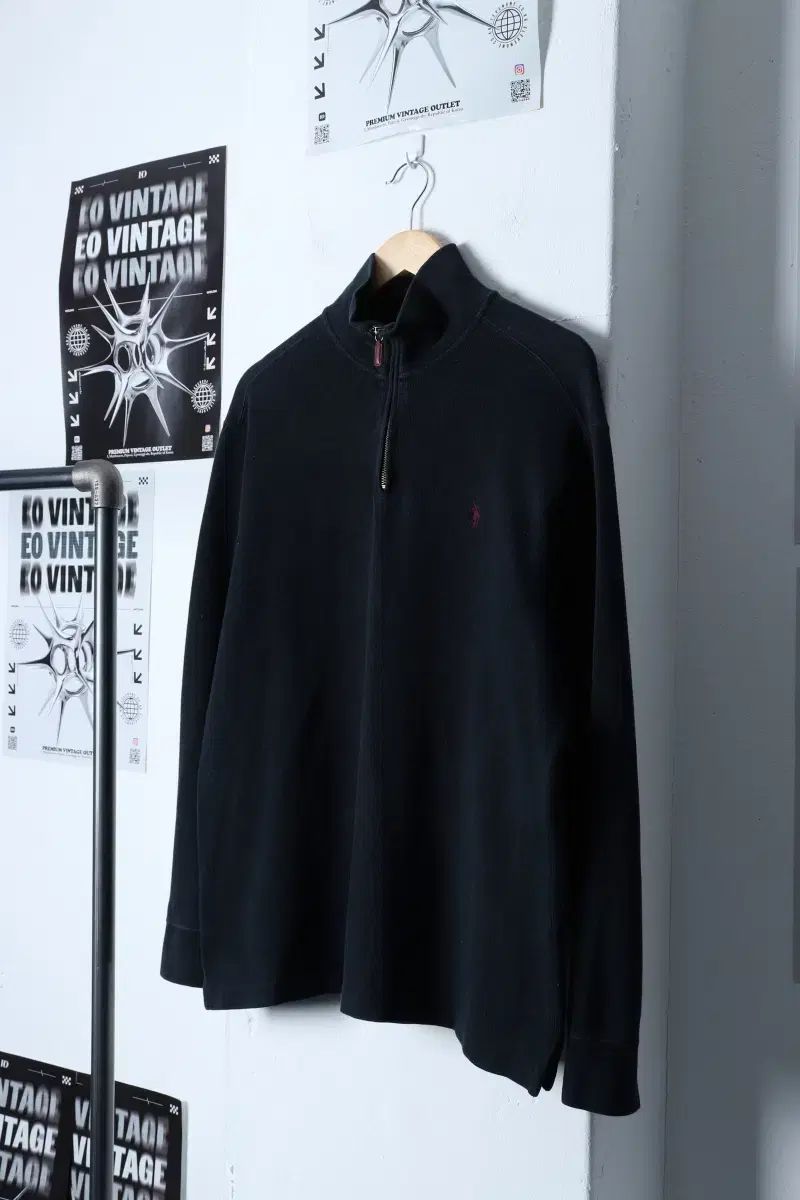 【雷市場（ポンジャン）商品韓国直送】 （ L ー XL ） ポロ Ralph Lauren(ラルフローレン) パーカー Tシャツ ハーフジップ オールドスクール- 11619